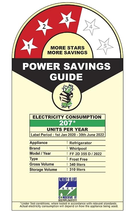 Whirlpool 340 L 3 Star IntelliFresh Inverter Frost-Free Double Door Refrigerator (IF INV CNV 355 GERMAN STEEL (3s)-N, Convertible, 2022 Model) (OPEN BOX) Whirlpool 340 L 3 Star IntelliFresh Inverter Frost-Free Double Door Refrigerator (IF INV CNV 355 GERMAN STEEL (3s)-N, Convertible, 2022 Model) (OPEN BOX)